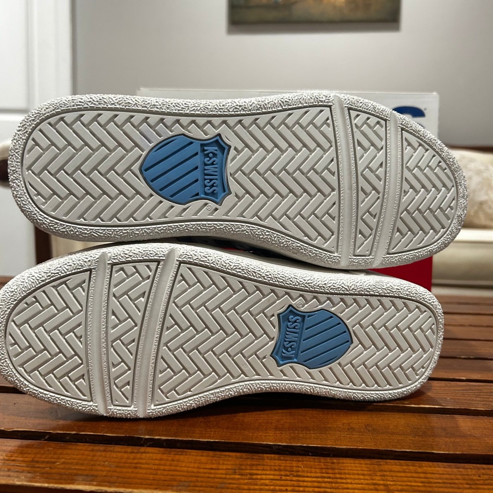 K-Swiss Classic Luxury‎ Edition Women 9 White Blue Silver 9001171 Sneakers - Picture 5 of 9